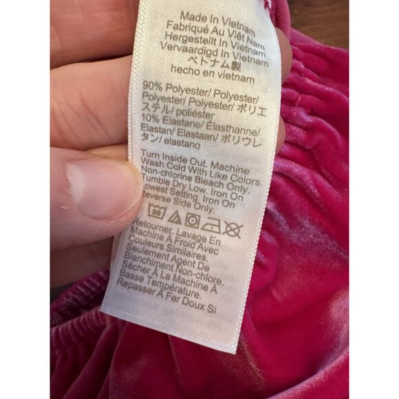 J. Crew Crewcuts Girl's Size 4 Velvet Jumpsuit Romper Pantsuit In Berry $80 NWT - Picture 13 of 13